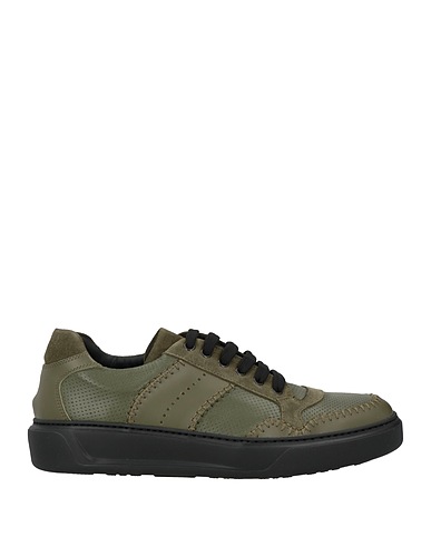 GIOVANNI CONTI Sneakers Military green Leather