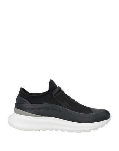 GIOVANNI CONTI Sneakers Midnight blue Leather, Textile fibres