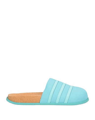 ADIDAS ORIGINALS Mules and clogs Turquoise Leather, Synthetisches Material