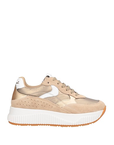 VOILE BLANCHE Sneakers Platinum Leather, Textile fibers