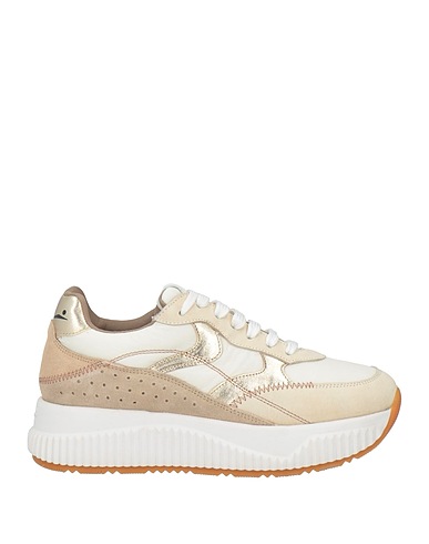 VOILE BLANCHE Sneakers Off white Leather, Textile fibres