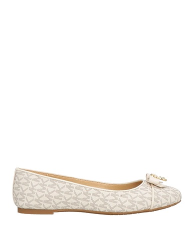 MICHAEL MICHAEL KORS Ballet flats Ivory 89% PVC - Polyvinyl chloride, 10% Polyester, 1% Polyurethane