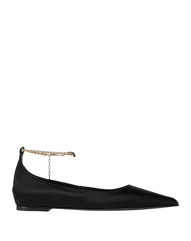 FERRAGAMO Ballerinas Schwarz Gewebefasern