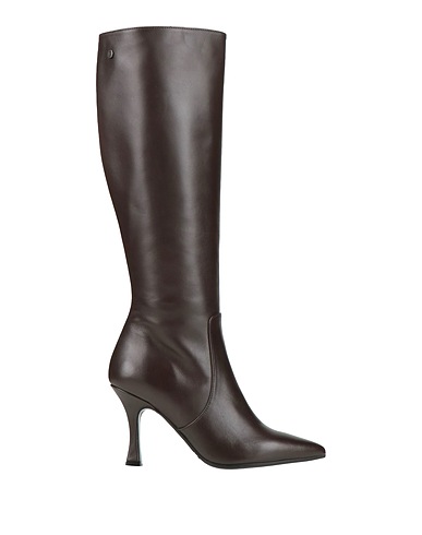 POLLINI Stiefel Dunkelbraun Kalbsleder