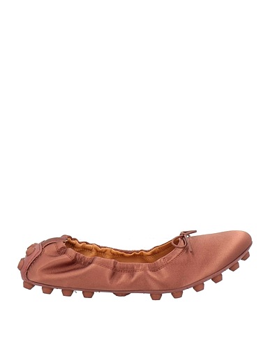 TOD'S Ballerine Rosa antico Pelle, Fibre tessili