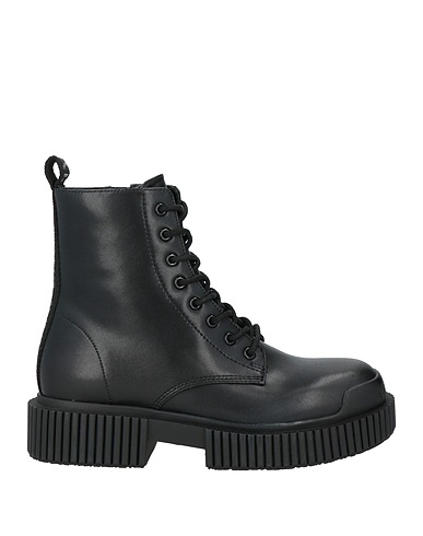 ARMANI EXCHANGE Stiefelette Schwarz Leder, Gewebefasern