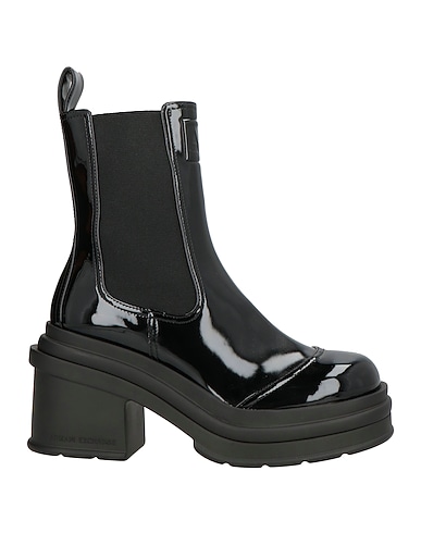 ARMANI EXCHANGE Ankle boot Black 100% Polyester, Polyurethane