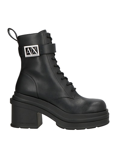 ARMANI EXCHANGE Ankle boot Black 100% Polyester, Polyurethane