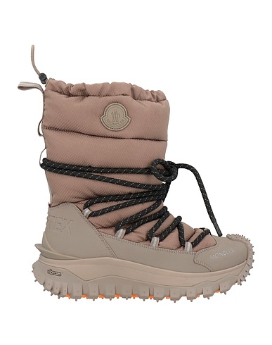 MONCLER Ankle boot Taupe Textile fibres, Synthetic fibers