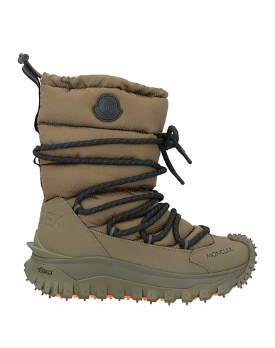 MONCLER Ankle boot Military green Textile fibres, Synthetic fibers