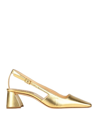 ROCHAS Pump Gold Leather