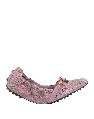 TOD'S Ballerinas Lila Leder
