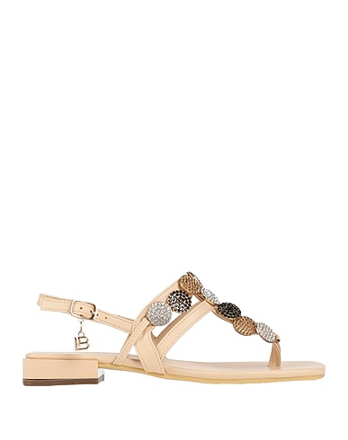 LAURA BIAGIOTTI Flip flops Beige Synthetisches Material