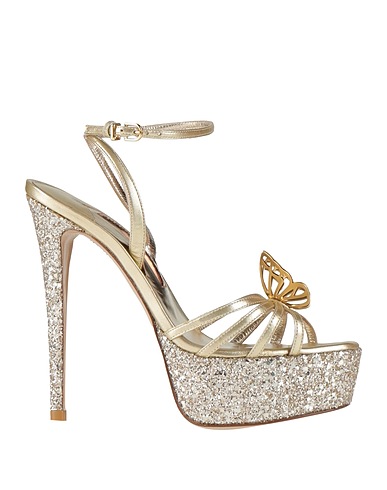 SOPHIA WEBSTER Sandals Gold Leather