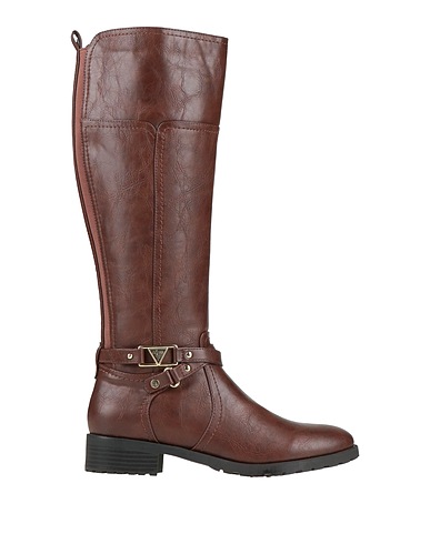 GUESS Boots Chocolate brown Synthetisches Material, Textile fibers