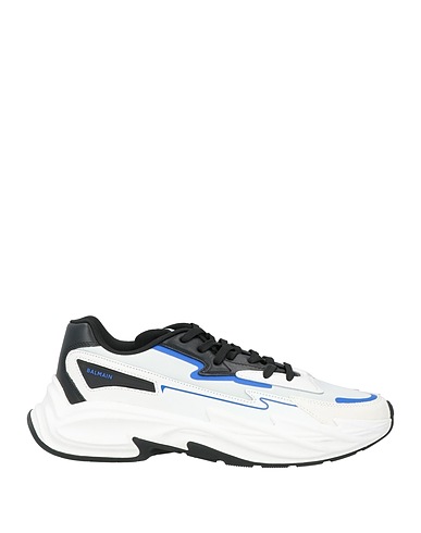 BALMAIN Sneakers Μπλε του ουρανού Δέρμα, Ίνες υφασμάτων