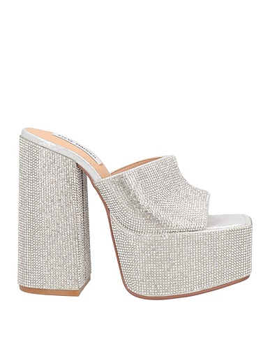 STEVE MADDEN Sandalen Silber Gewebefasern, Synthetische Fasern