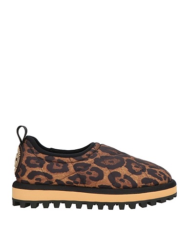 DOLCE&GABBANA Sneakers Camel 75% Polyester, 15% Viscose, 10% Elastane