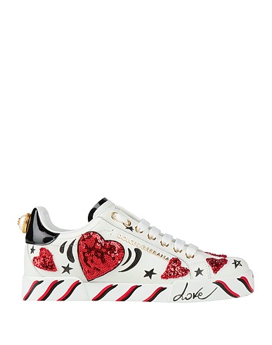 DOLCE&GABBANA Sneakers BIANCO Kalbsleder