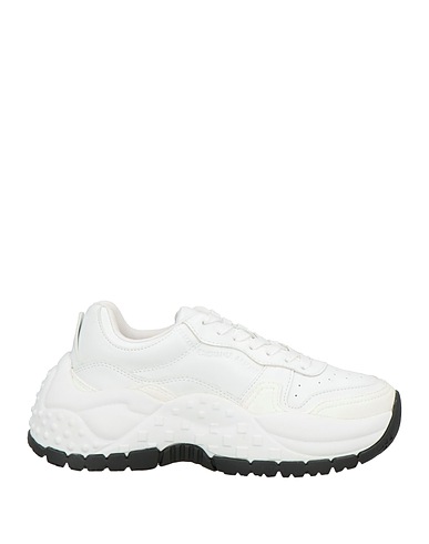 ARMANI EXCHANGE Sneakers White 100% Polyester, Polyurethane, Elastane, Polyamide