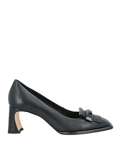 VICENZA) Court Black Calfskin
