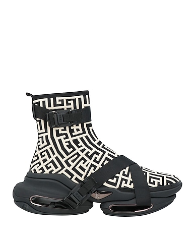BALMAIN Sneakers Black 80% Polyester, 20% Elastane