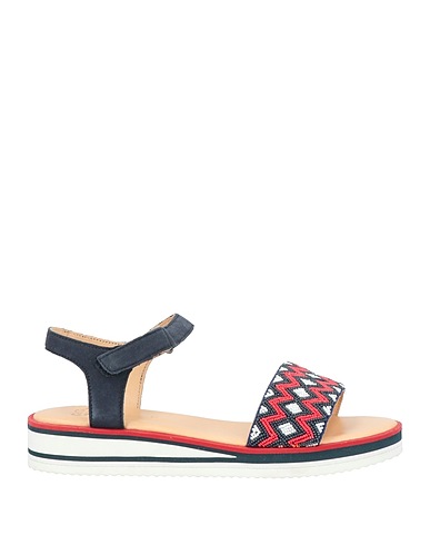 ARA Sandals Navy blue Leather, Synthetisches Material