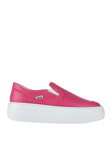 MSGM Sneakers Magenta Pelle