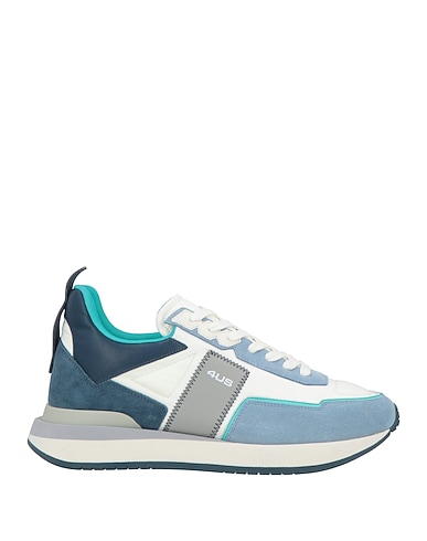 PACIOTTI 4US Sneakers Light blue Leather, Textile fibres