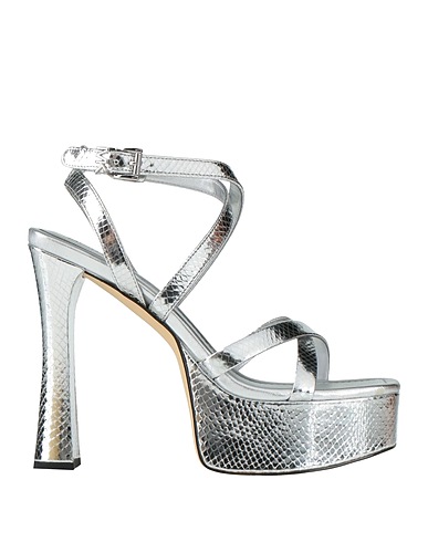 MICHAEL MICHAEL KORS Sandals Silver 100% Goat skin