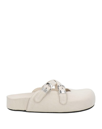 VIC MATIĒ Mules und Clogs Hellgrau Gewebefasern