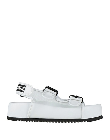 VIC MATIĒ Sandals Leather, Textile fibers
