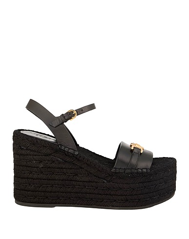 VERSACE Espadrillas Nero Pelle di vitello