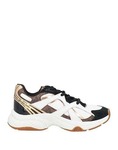 MICHAEL MICHAEL KORS Sneakers Weiß Leder, Gewebefasern