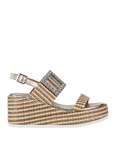 MONTI Sandals Sand Leather, Natural raffia