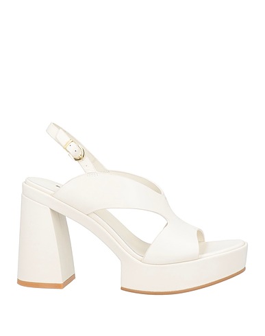 JEANNOT Sandals White Leather