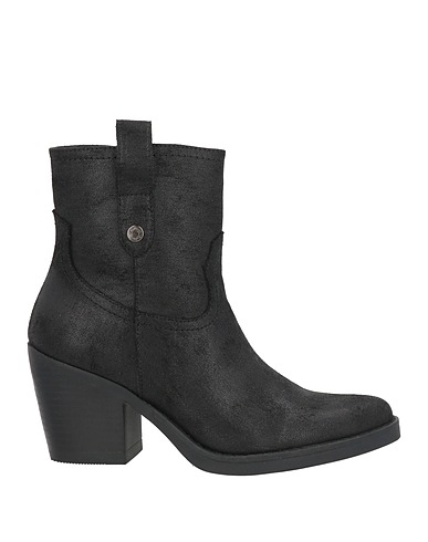 REFRESH Ankle boot Black Textile fibres