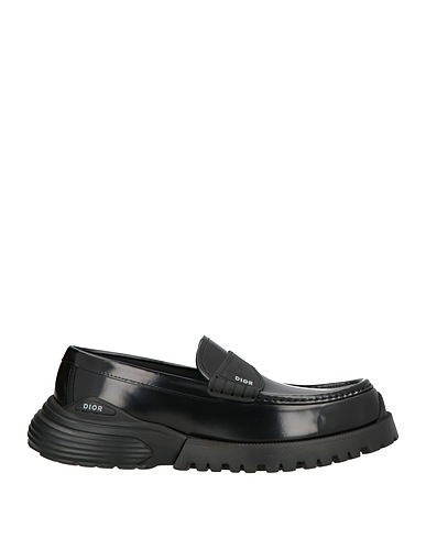 DIOR Loafers Black Leather