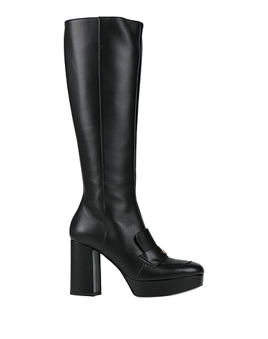 POLLINI Stiefel Schwarz Leder