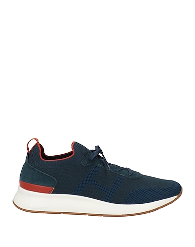 HACKETT Sneakers Navy blue Leather, Textile fibres