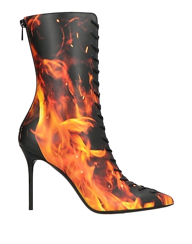 BALMAIN Ankle boot ROSSO 100% Calfskin, Lambskin