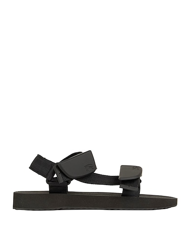 BURBERRY Sandals Black 100% Polyester, EVA (Ethylene - Vinyl - Acetate), Thermoplastic polyurethane