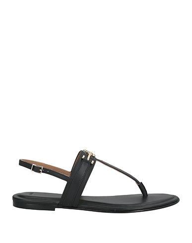 BOSS Flip flops Black Leather