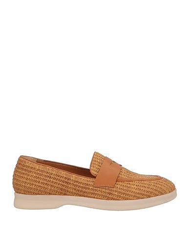 LE PEPITE Loafers Sand Textile fibres, Leather