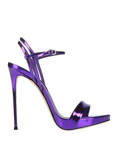 LE SILLA Sandals Purple Leather