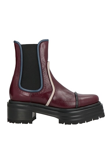 PIERRE HARDY Ankle boot Plum Leather