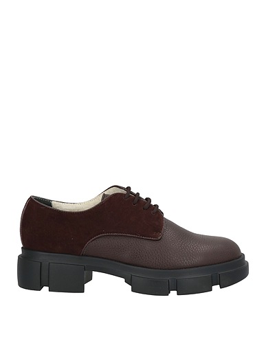 POLLINI Stringate CIOCCOLATO Pelle