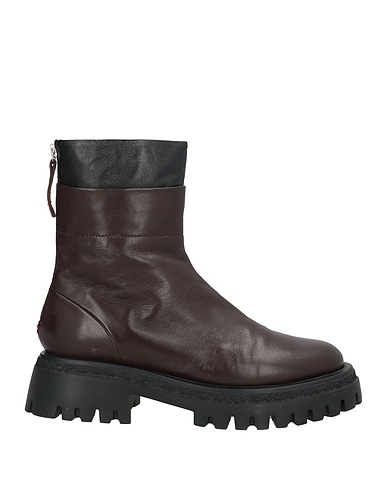 HALMANERA Ankle boot Dark brown Leather
