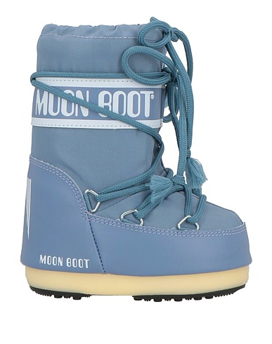 MOON BOOT Footwear Light blue Textile fibers, Synthetisches Material