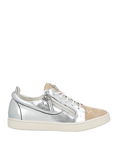 GIUSEPPE ZANOTTI Sneakers Silver Leather